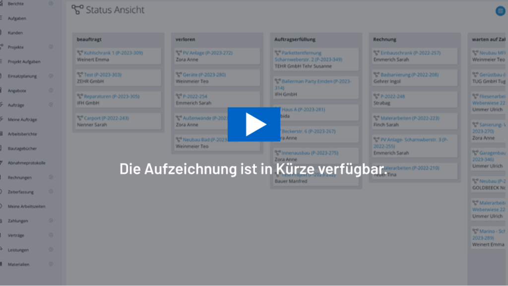 Die Aufzeichnung ist in Kürze verfügbar